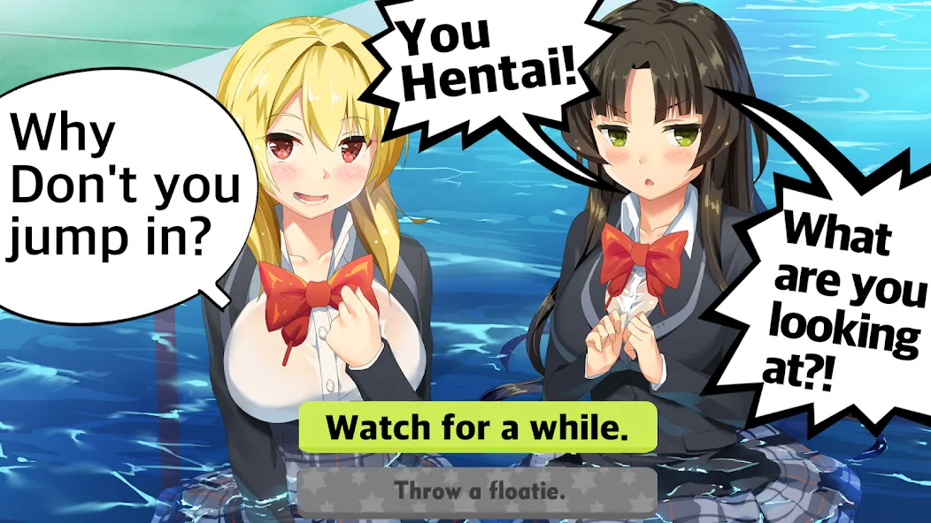 Moe! Ninja Girls/Sexy School [МОД Бесконечные монеты] APK Android Screenshot 1