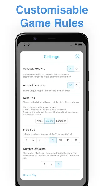 Color Lines (Цолор Линес) [МОД Много денег] APK Android Screenshot 2
