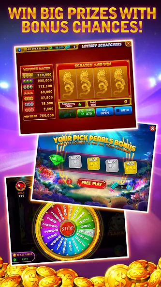 Cash Bay Casino - Slots game (Кэш Бэй Казино) [МОД Меню] APK Android Screenshot 4