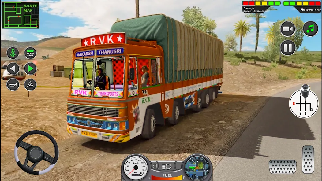 Indian Heavy Truck Delivery 3D [МОД Все открыто] APK Android Screenshot 1