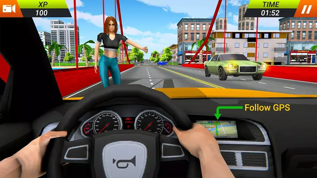 Modern Taxi Car Glory Driving [МОД Все открыто] APK Android Screenshot 1