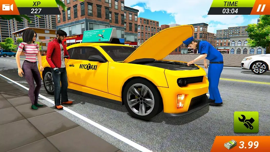 Modern Taxi Car Glory Driving [МОД Все открыто] APK Android Screenshot 3