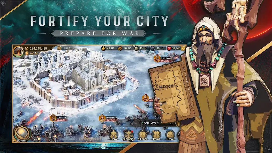 Land of Empires: Immortal (Лэнд оф Эмпайрс) [МОД Бесконечные монеты] APK Android Screenshot 2