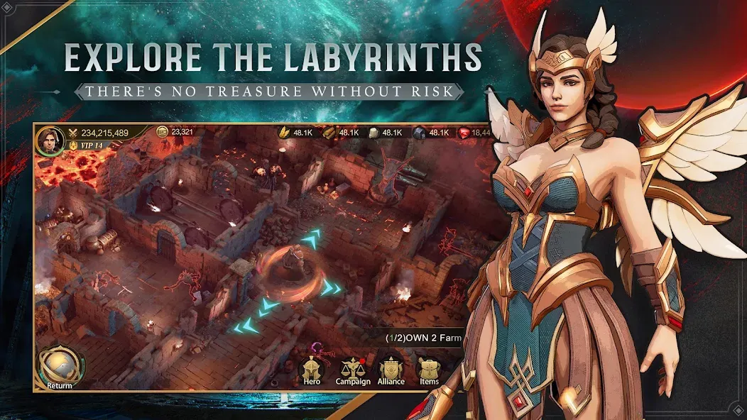 Land of Empires: Immortal (Лэнд оф Эмпайрс) [МОД Бесконечные монеты] APK Android Screenshot 3