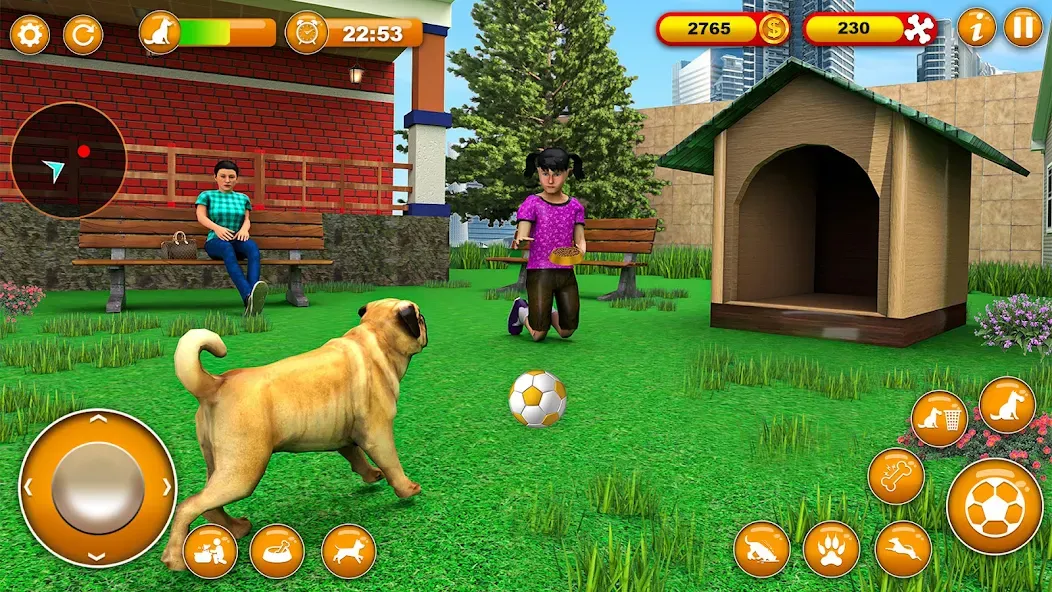 Pet Dog Family Adventure Games [МОД Mega Pack] APK Android Screenshot 2