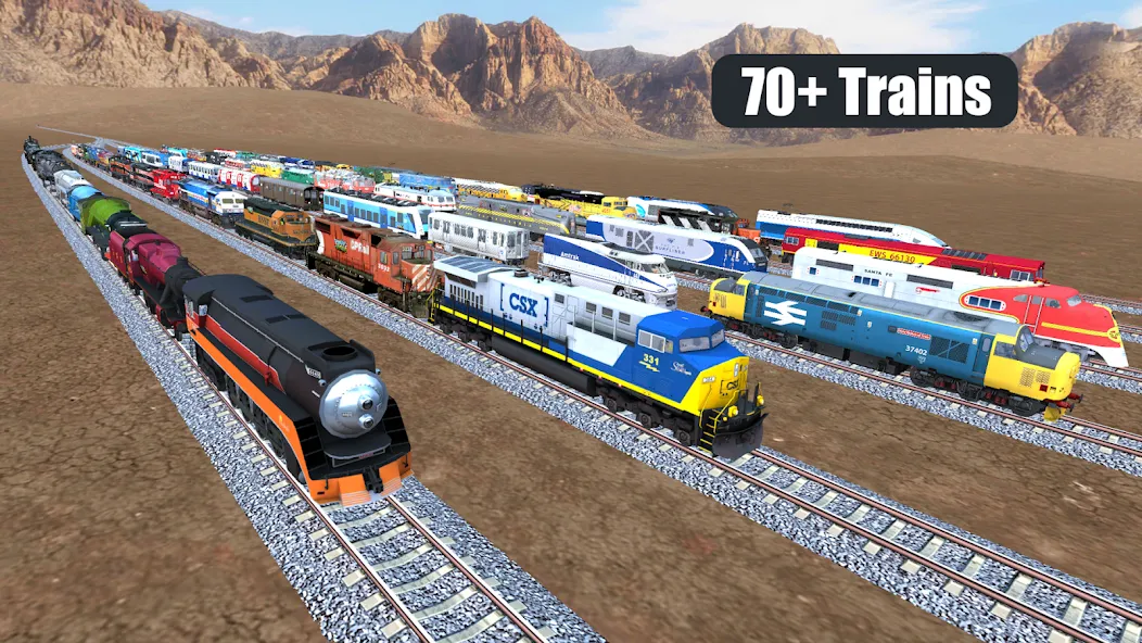 Train Sim (Трейн Сим) [МОД Бесконечные монеты] APK Android Screenshot 1