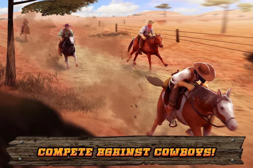Cowboys Horse Racing Derby [МОД Mega Pack] APK Android Screenshot 3