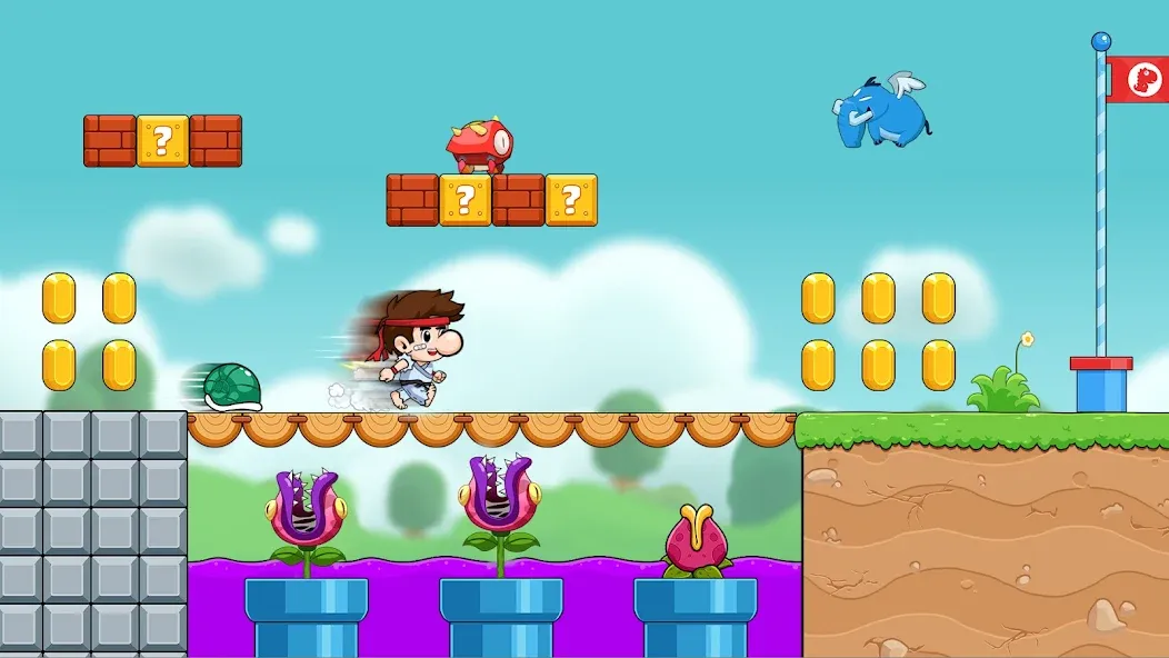 Bean's World Super: Run Games [МОД Много денег] APK Android Screenshot 4