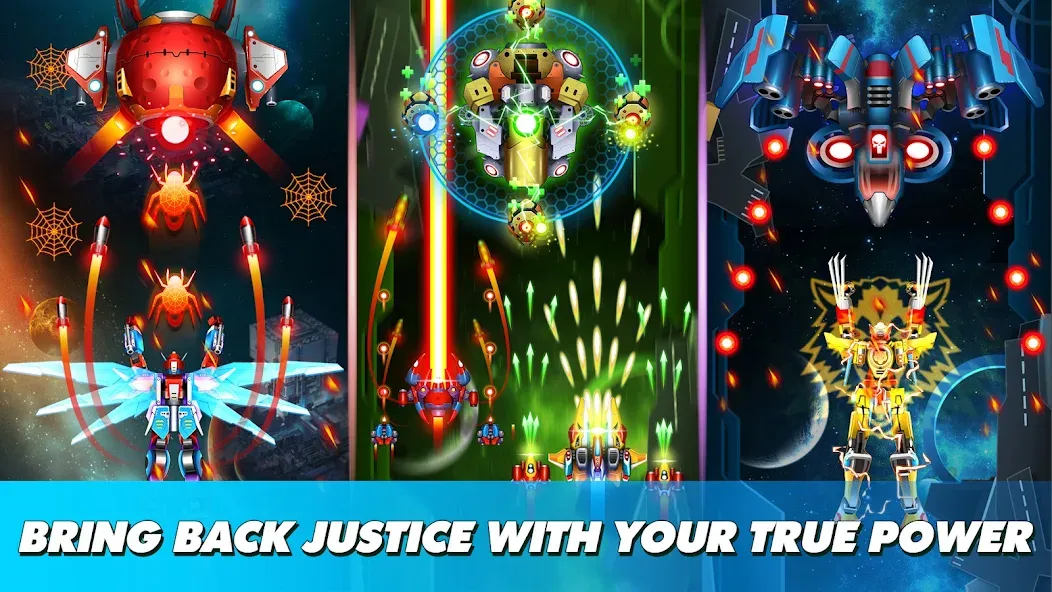 Thunder Fighter Superhero (Сандер Файтер) [МОД Unlocked] APK Android Screenshot 5