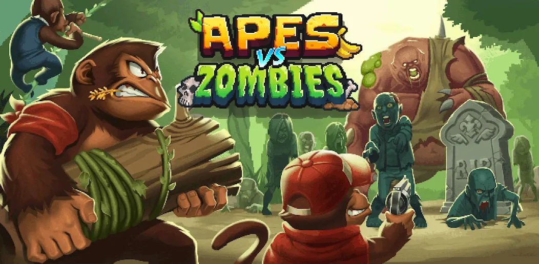 Apes vs. Zombies [МОД Unlocked] APK Android Screenshot 1