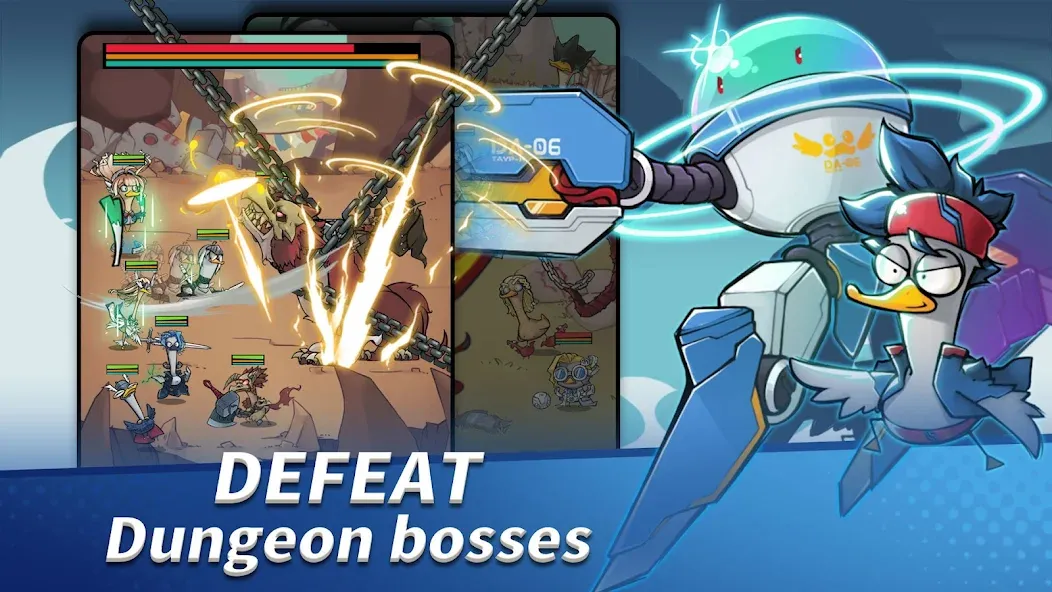 Merge Duck 2: Idle RPG (Мердж Дак 2) [МОД Premium] APK Android Screenshot 4