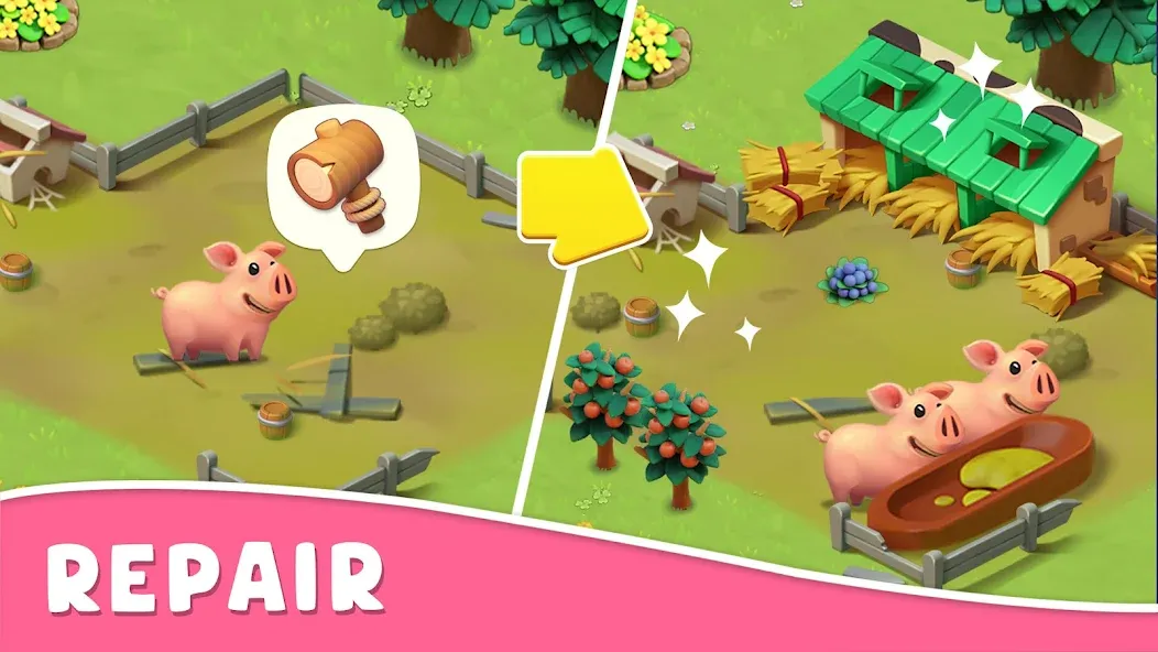 Coco Valley: Farm Adventure (Коко Валли) [МОД Бесконечные монеты] APK Android Screenshot 5