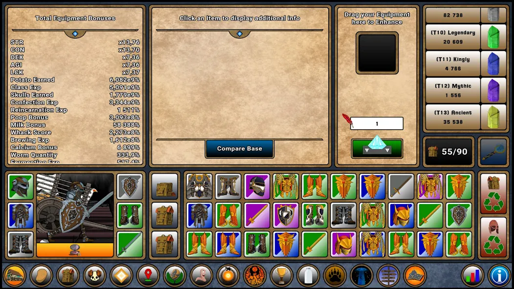 Farmer Against Potatoes Idle (Фармер против бездействия картошки) [МОД Меню] APK Android Screenshot 4