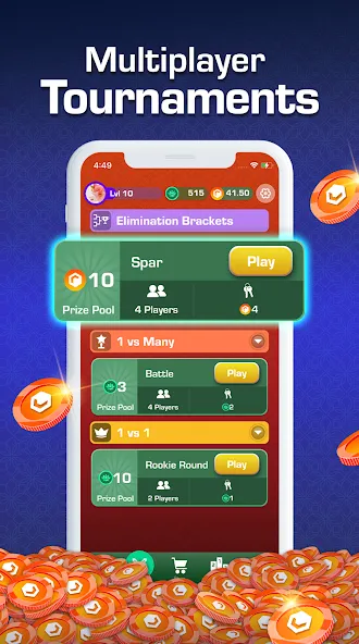 Carrom Blitz: Win Rewards (Карром Блиц) [МОД Premium] APK Android Screenshot 3