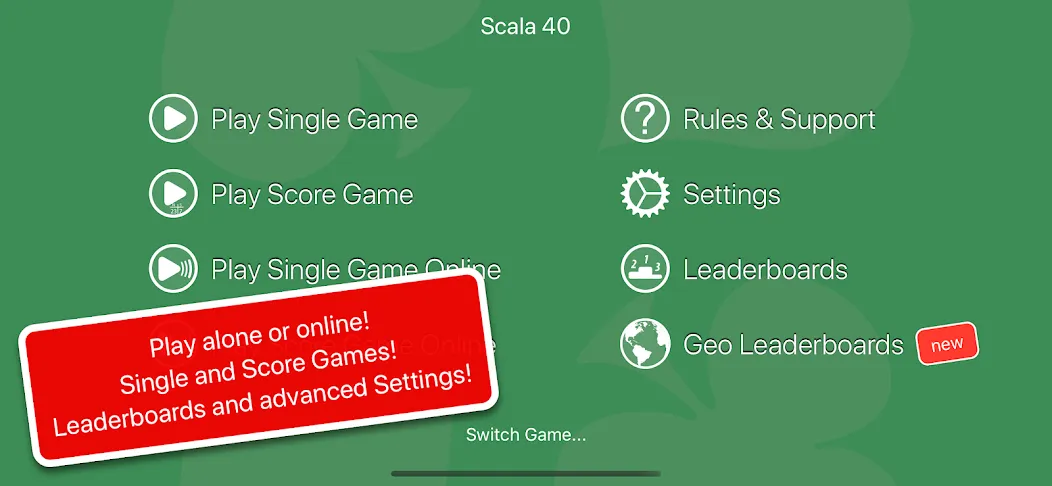 Scala 40 - Online or Alone (Скала 40) [МОД Все открыто] APK Android Screenshot 2