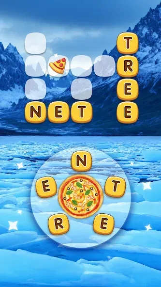 Word Pizza - Word Games [МОД Mega Pack] APK Android Screenshot 2
