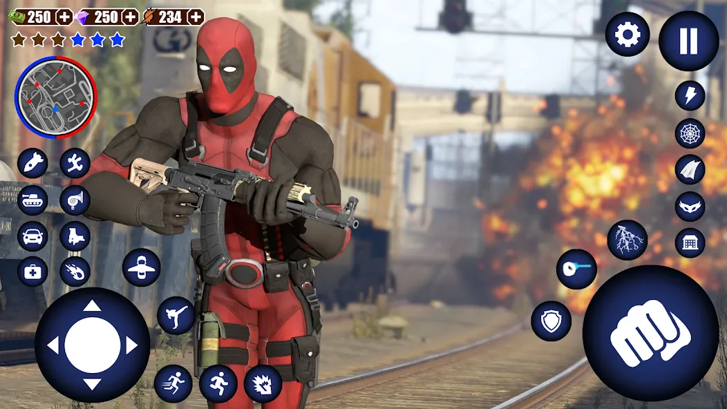 Miami Rope Hero Spider Game [МОД Меню] APK Android Screenshot 2