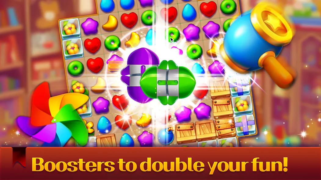 Toy Bear Sweet POP: Match 3 (Той Бир Свит ПОП) [МОД Много денег] APK Android Screenshot 3