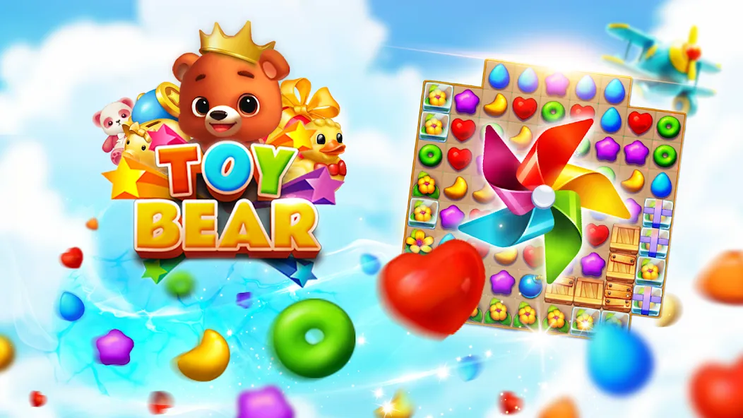 Toy Bear Sweet POP: Match 3 (Той Бир Свит ПОП) [МОД Много денег] APK Android Screenshot 5