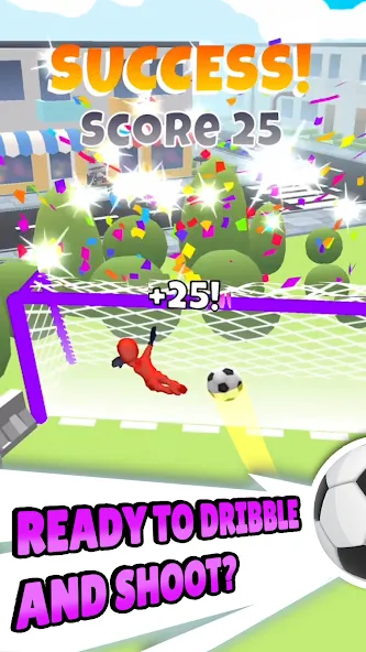Crazy Kick! Fun Football game [МОД Premium] APK Android Screenshot 2