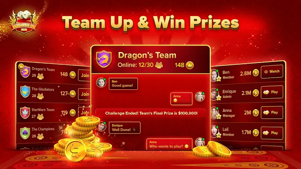 Backgammon King Online [МОД Все открыто] APK Android Screenshot 5