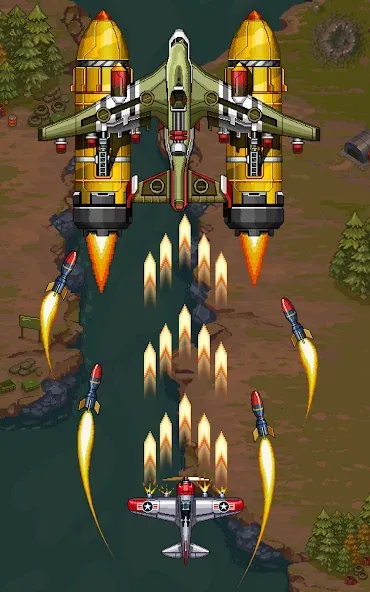 1945 Air Force: Airplane games (тысяча девятьсот сорок пять) [МОД Premium] APK Android Screenshot 5