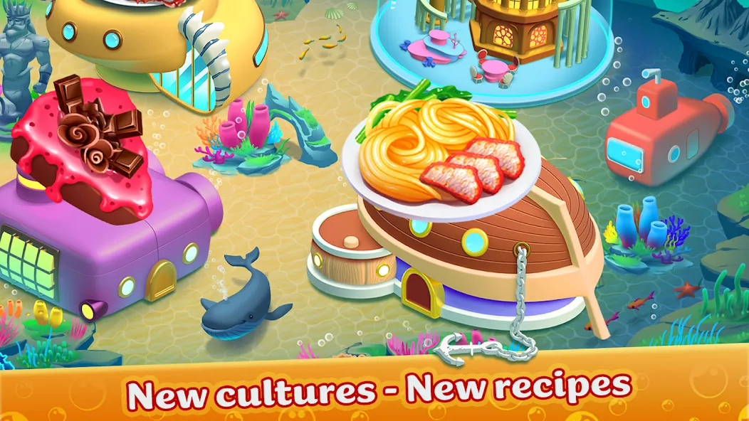Cooking Aquarium - A Star Chef (Кукинг Аквариум) [МОД Mega Pack] APK Android Screenshot 5