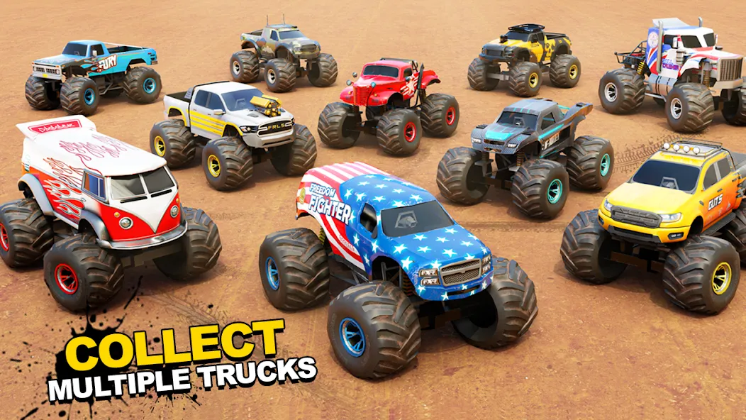Fearless US Monster Truck Game (Фирлесс ЮЭС Монстер Трак Гейм) [МОД Меню] APK Android Screenshot 2