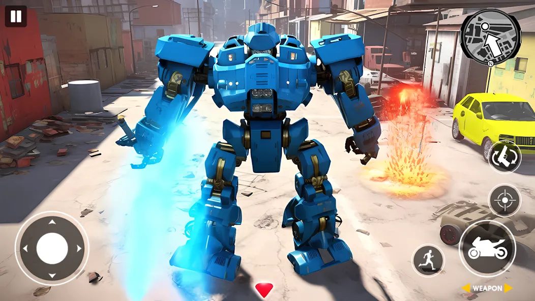 Real Robot Bike Transform Game [МОД Бесконечные монеты] APK Android Screenshot 3