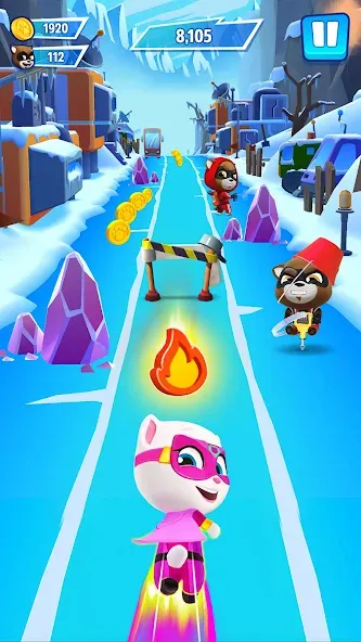 Talking Tom Hero Dash [МОД Меню] APK Android Screenshot 4