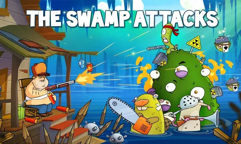 Swamp Attack (Свомп Аттак) [МОД Меню] APK Android Screenshot 1