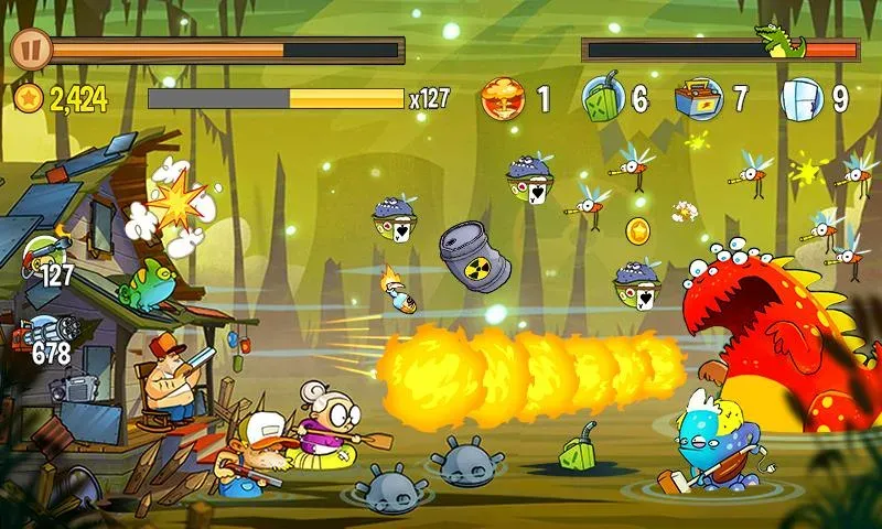 Swamp Attack (Свомп Аттак) [МОД Меню] APK Android Screenshot 5