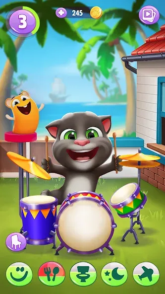 My Talking Tom 2 [МОД Unlocked] APK Android Screenshot 1