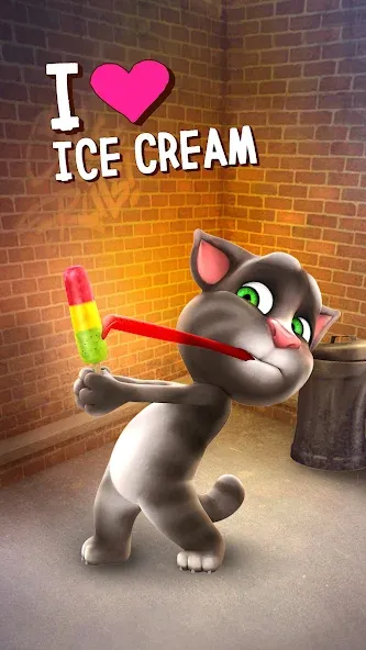 Talking Tom Cat [МОД Много денег] APK Android Screenshot 1