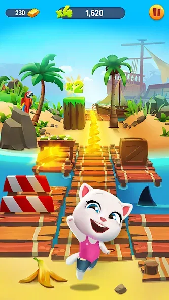 Talking Tom Gold Run [МОД Все открыто] APK Android Screenshot 2