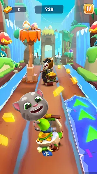 Talking Tom Time Rush [МОД Mega Pack] APK Android Screenshot 1