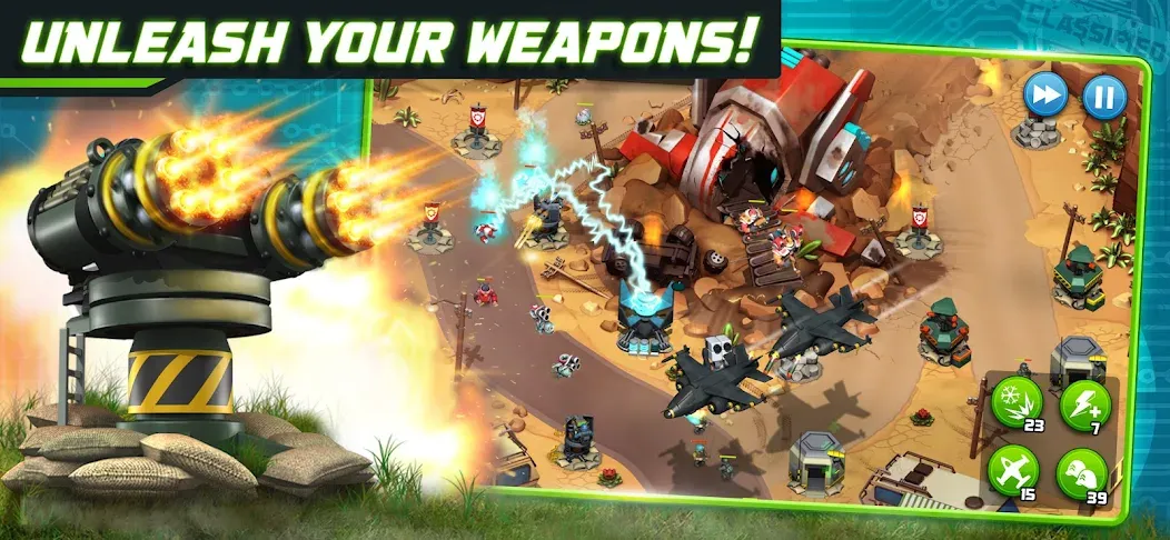 Alien Creeps - Tower Defense (Эйлиен Крипс ТД) [МОД Mega Pack] APK Android Screenshot 1