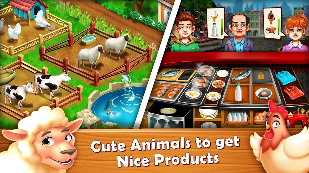 Farm Fest : Farming Games (Фарм Фест) [МОД Много денег] APK Android Screenshot 4
