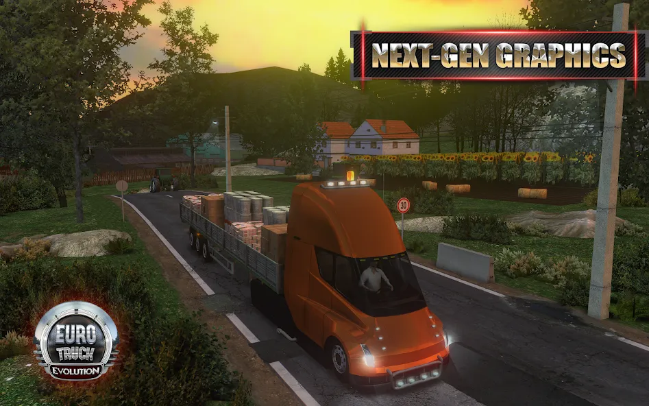 European Truck Simulator (Юро Трак Драйвер) [МОД Mega Pack] APK Android Screenshot 1