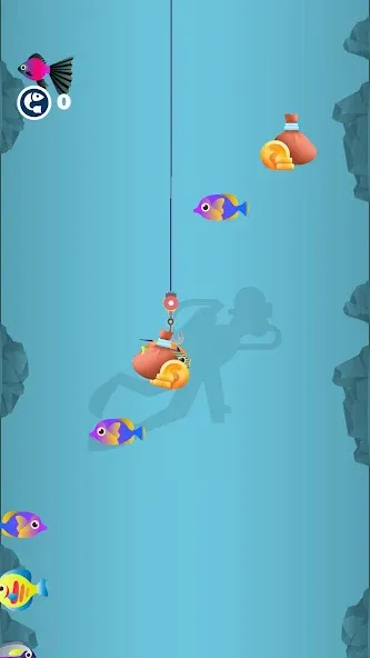 Idle Furry Fishing! [МОД Бесконечные монеты] APK Android Screenshot 2