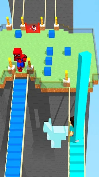 Craft Bridge Race (Крафт Бридж Рейс) [МОД Все открыто] APK Android Screenshot 1