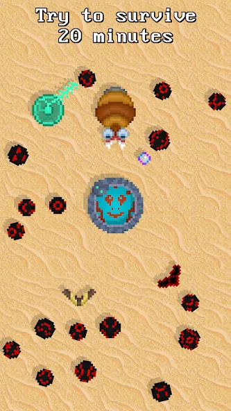 Magic Ball — 2D Survivor io [МОД Меню] APK Android Screenshot 1