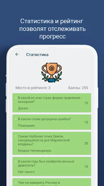 Викторина - игра "эрудит" [МОД Premium] APK Android Screenshot 4
