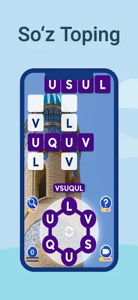 So'z o'yini - So'zni Toping [МОД Меню] APK Android Screenshot 1