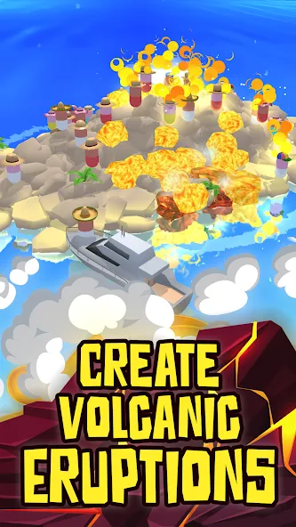 Volcano Island - Sim Game (Вулканический остров) [МОД Unlocked] APK Android Screenshot 5