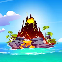Volcano Island - Sim Game (Вулканический остров) [МОД Unlocked] APK Android