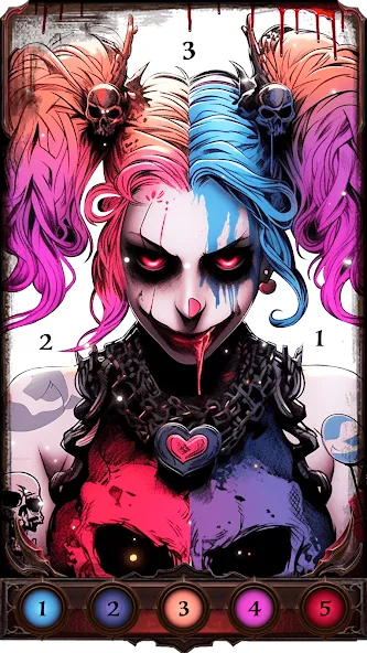 Dark, Horror Color by Number [МОД Все открыто] APK Android Screenshot 4