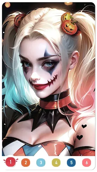 Clown Color, Paint by number [МОД Меню] APK Android Screenshot 2