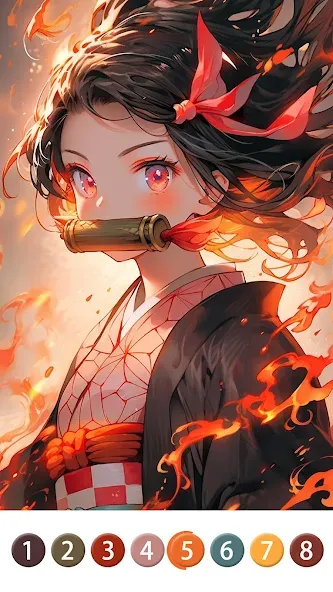 Painting Book - Anime Color [МОД Все открыто] APK Android Screenshot 1