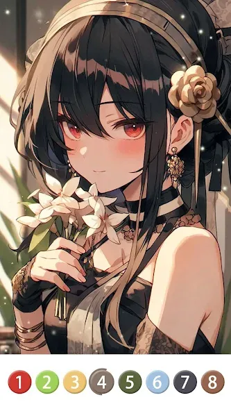 Painting Book - Anime Color [МОД Все открыто] APK Android Screenshot 3